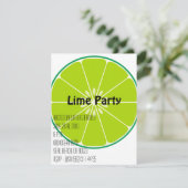 Limone Party Einladung (Stehend Vorderseite)