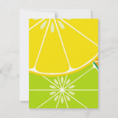 Limone Party Einladung (Rückseite)