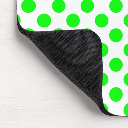 Limone Polka Dots Mousepad (Ecke)