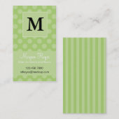 Limone Polka-Mama-Karte Telefonnummerkarte (Vorne/Hinten)