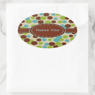 Limone Punkte ankern Danke an die Aufkleber