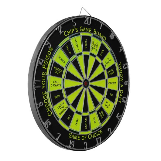 Limone Regelung für den einfachen Text Dartscheibe (Vorderseite Links)