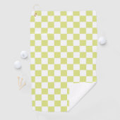 Limone Retro-Checkerboard Golfhandtuch (Insitu)