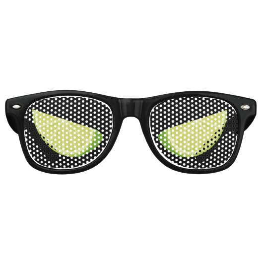 Limone Retro-Sonnenbrille Partybrille (Vorderseite)