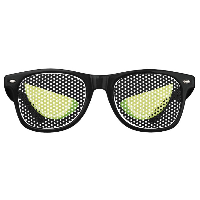 Limone Retro-Sonnenbrille Partybrille (Vorderseite)
