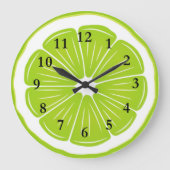 Limone Rutschbahn Große Wanduhr (Vorderseite)