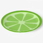 Limone Scheibebeschaffenheit Pappteller (Schrägansicht)