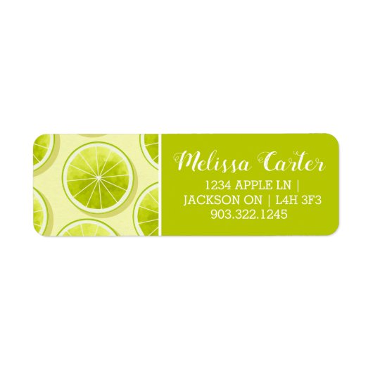 Limone Scheiben auf hellgelben Flächen (Vorne)