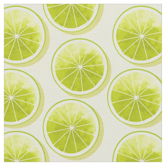 Limone Scheiben auf hellgelben Flächen Stoff (Nahaufnahme)