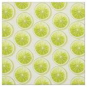 Limone Scheiben auf hellgelben Flächen Stoff (Muster)