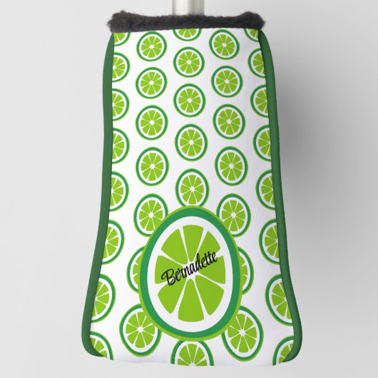 Limone Scheiben auf White Citrus Sommer Personalis Golf Headcover (Rotieren 90)