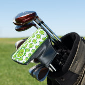 Limone Scheiben auf White Citrus Sommer Personalis Golf Headcover (In Situ)