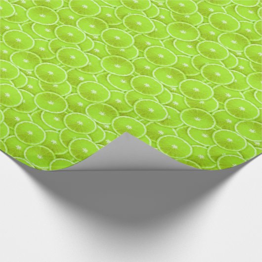 Limone Scheiben Geschenkpapier (Ecke)