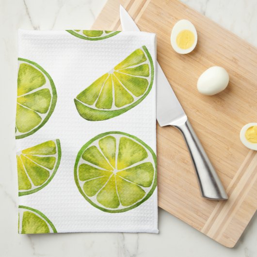 Limone Scheiben Geschirrtuch (Viertel Falte)
