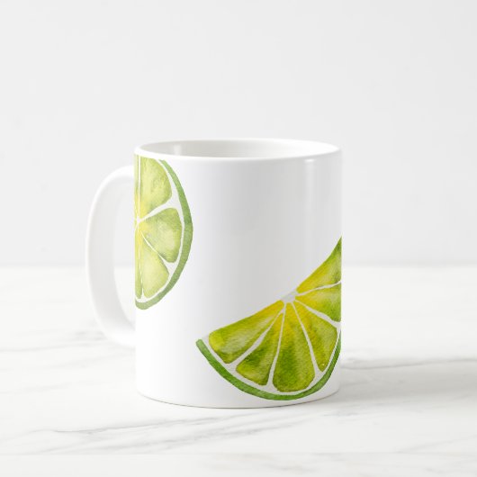 Limone Scheiben Kaffeetasse (Vorderseite Links)