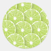 Limone Scheiben Runder Aufkleber (Vorderseite)