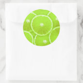 Limone Scheiben Runder Aufkleber (Tasche)