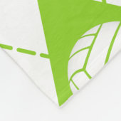 Limone schwarze Raute karierte Volleyball mit Mono Fleecedecke (Ecke)