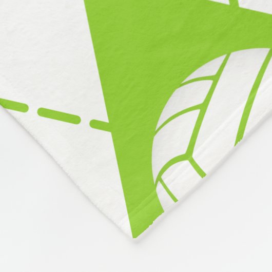 Limone schwarze Raute karierte Volleyball mit Mono Fleecedecke (Ecke)