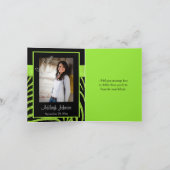 LIMONE, schwarze Zebra - Danke-Karte Dankeskarte (Innenseite)