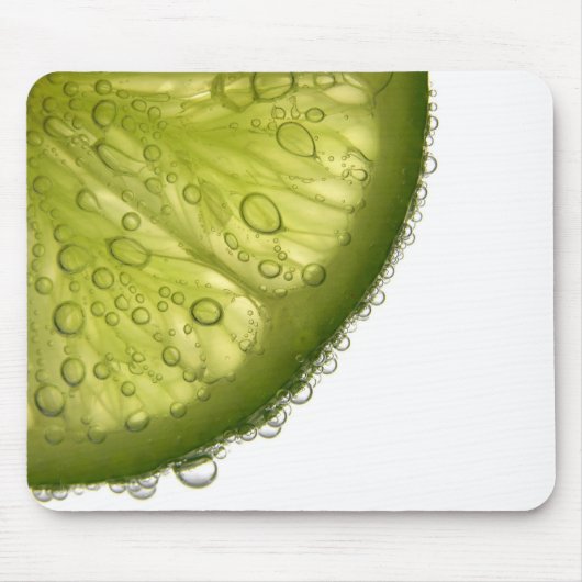 Limone Slice Bubbles Food Fotografie Mousemats Mousepad (Vorne)