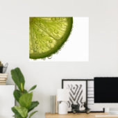 Limone Slice Bubbles Food Fotografy Prints Poster (Heimbüro)