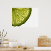 Limone Slice Bubbles Food Fotografy Prints Poster (Küche)