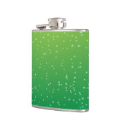 Limone Soda mit winzigen Bläschen Kunst Flachmann (Links)