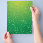 Limone Soda mit winzigen Bläschen Kunst Flyer (Hand)