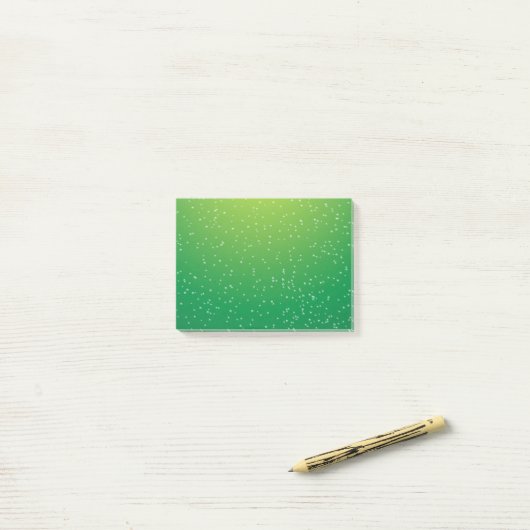 Limone Soda mit winzigen Bläschen Kunst Post-it Klebezettel (Auf Schreibtisch)