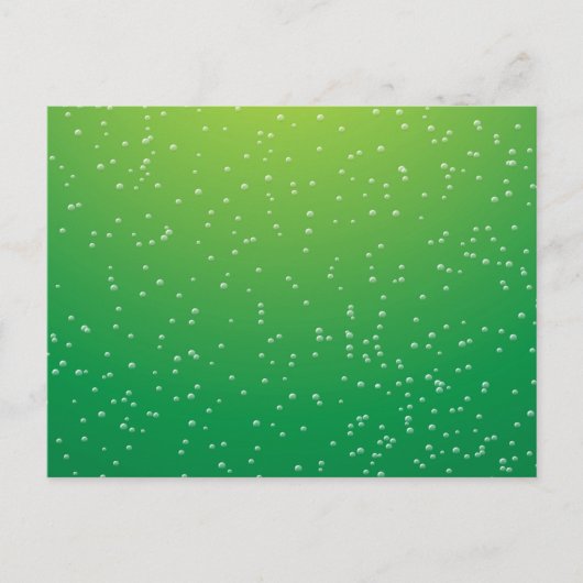 Limone Soda mit winzigen Bläschen Kunst Postkarte (Vorderseite)