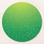 Limone Soda mit winzigen Bläschen Kunst Runder Pappuntersetzer (Vorderseite)