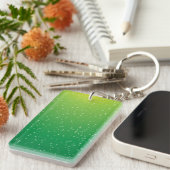 Limone Soda mit winzigen Bläschen Kunst Schlüsselanhänger (Vorderseite rechts)