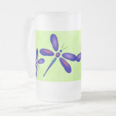 Limone Sommer-Tasse für digitale Libellen Mattglas Bierglas (Vorderseite Links)