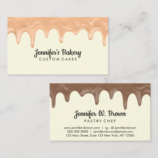 Limone Spezialitäten Backwarengeschäft Visitenkarte (Vorne/Hinten)