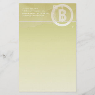 Limone Stationierung von Funky Monogram Briefpapier