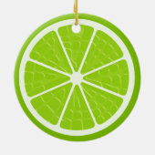 Limone Stilistische Fruchtscheibe Keramik Ornament (Hinten)