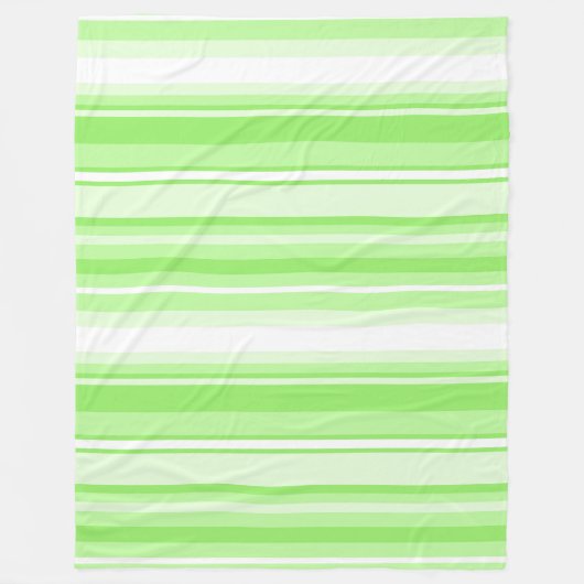 Limone Streifen Fleecedecke (Vorderseite)