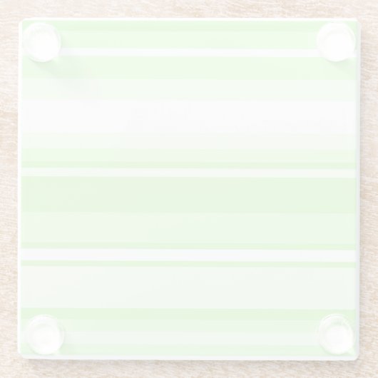 Limone Streifen Glasuntersetzer (Rückseite)