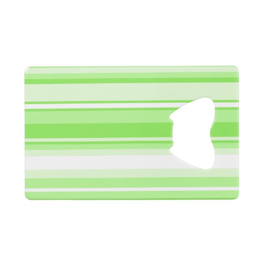 Limone Streifen Kreditkartenflaschenöffner (Rückseite Horizontal)