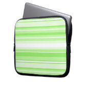 Limone Streifen Laptopschutzhülle (Vorderseite Links)