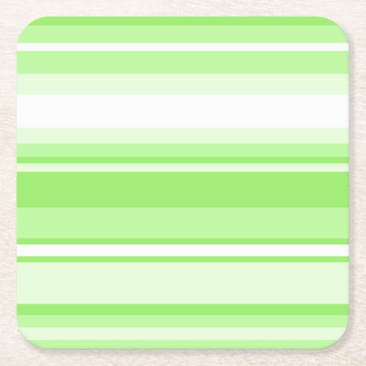 Limone Streifen Rechteckiger Pappuntersetzer (Vorderseite)