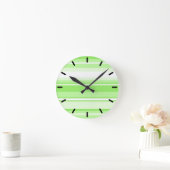 Limone Streifen Runde Wanduhr (Zuhause)