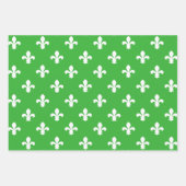 Limone Südliche Hütte Fleur de Lys Geschenkpapier Set (Vorderseite 2)