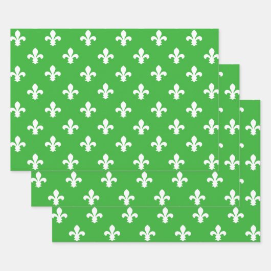 Limone Südliche Hütte Fleur de Lys Geschenkpapier Set (Set)