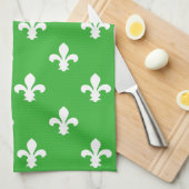 Limone Südliche Hütte Fleur de Lys Handtuch (Viertel Falte)