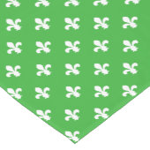 Limone Südliche Hütte Fleur de Lys Kurzer Tischläufer (Ecke)