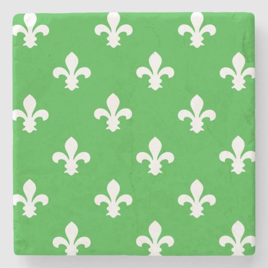 Limone Südliche Hütte Fleur de Lys Steinuntersetzer (Vorderseite)