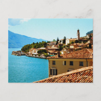 Limone Sul Garda Gardasee Italien Foto Malerei Postkarte