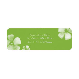 Limone tropische Blume Adressetiketten